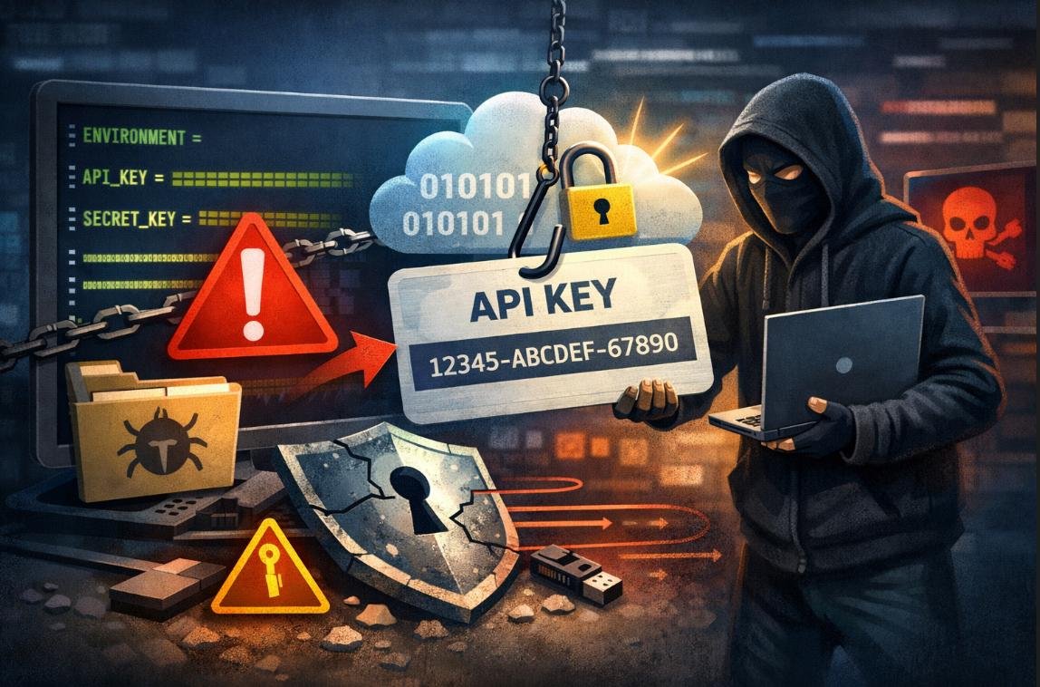 Exposed API keys creating security risks in cloud environments